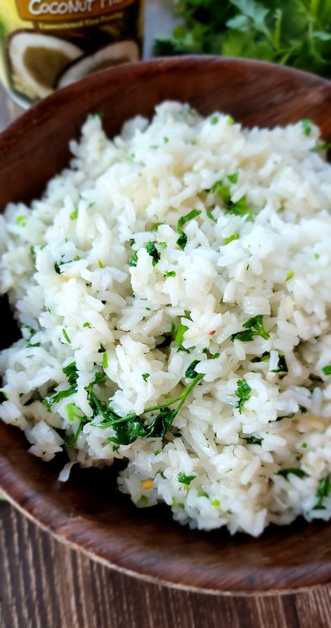 Coconut Rice - Jamie Cooks It Up Sticky Coconut Rice, Cilantro Lime Shrimp Tacos, Jaime Oliver, Rotisserie Chicken Soup, Chicken Salad Dressing, Crispy Cheddar Chicken, Hummus Bowl, Cilantro Lime Shrimp, Seafood Menu