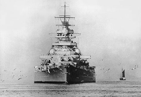 why was the bismarck so feared? Bismarck Ship, Sink The Bismarck, Bismarck Battleship, Battleship Bismarck, Hms Prince Of Wales, Hms Hood, Panzer Iv, Naval History, Military Pictures