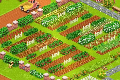 Hay Day Farm Design Level 34, Hay Day Farms Designs, Hay Day Crop Layout, Hay Day Farm Design Crops, Hay Day Farm Layout Ideas, Hay Day Level 40 Layout, Hayday Bakery Design, Hayday Crop Layout, Hayday Fields Design