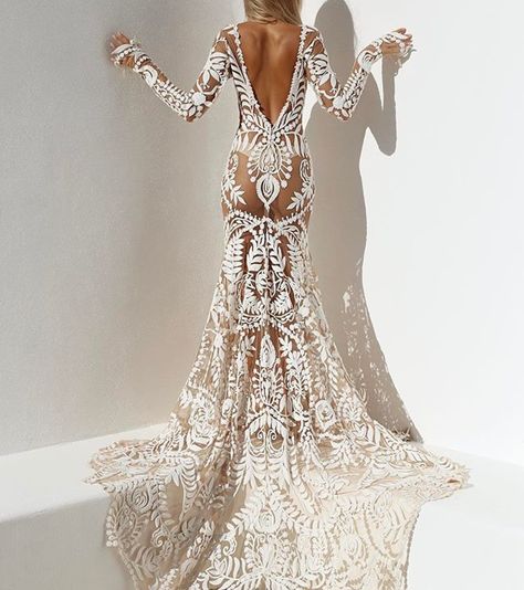 Bohemian Diesel, Backless Wedding, Bohemian Bride, Love Spell, Bohemian Wedding Dresses, Wedding Dress Trends, Backless Wedding Dress, Wedding Dress Inspiration, Bohemian Wedding