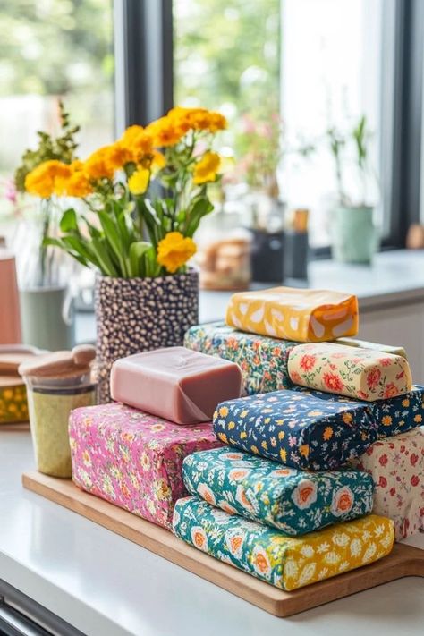 "DIY Beeswax Wraps for Sustainable, Reusable Food Storage 🧴🌿" Make the switch to eco-friendly food storage with these easy DIY beeswax wraps! They’re perfect for keeping food fresh while reducing waste. 🍃✨ #DIYEcoFriendly #BeeswaxWraps #ZeroWasteLiving #SustainableFoodStorage #EcoFriendlyKitchen Beeswax Wraps Diy, Eco Friendly Crafts, Diy Beeswax Wrap, Bees Wax Wraps, Natural Shampoo Bar, Beeswax Wraps, Sustainable Accessories, Eco Friendly Kitchen, Reducing Waste