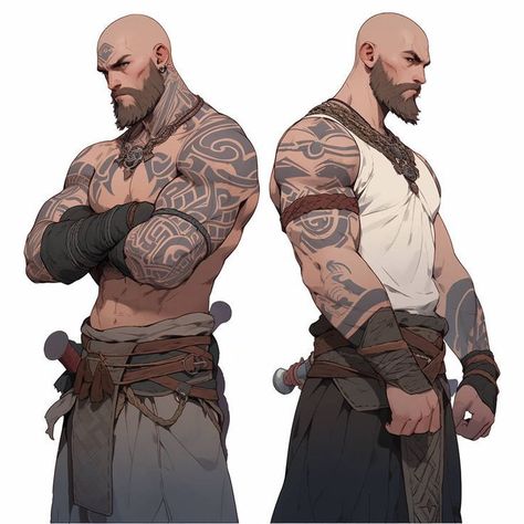 Barbarian Dnd, Viking Character, Dungeons And Dragons Characters, Fantasy Male, Dungeons And Dragons Homebrew, Character Design Male, Fantasy Inspiration, Character Design References, Character Creation