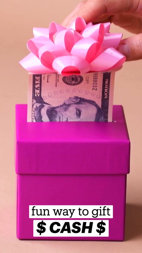 Creative Cash Gifts For Christmas, Cash Ideas Gift, Creative Gifts With Money, Money Pull Box Diy Christmas, Gifts With Money Creative, Wrapping Cash Gifts Fun, Funny Way To Give Money As A Gift, Clever Ways To Wrap Money, Money Gifts Christmas Creative