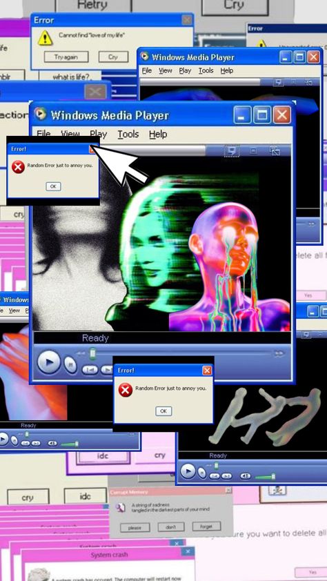 #windows #computer #popular #trippie #weird #error #foryou #popularpage #windows95 Retro Windows Aesthetic, Windows Error Aesthetic, Windows Computer Aesthetic, Windows Error, Computer Error, Ok Computer, Windows 95, Windows 98, Pop Up Window