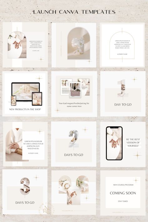 23 Launch Instagram Posts Canva Templates Launch Brand Instagram, Instagram Launch Post, Filler Content Instagram, Services Instagram Post, Brand Launching Instagram Post, Canva Product Design, Brand Launch Instagram Post Ideas, New Launch Instagram Post, Product Launch Instagram Post