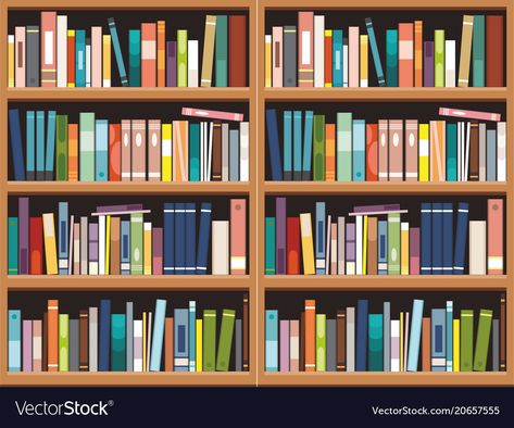 Painted Bookshelf, Bookshelf Background, Library Clipart, Books Background, Library Orientation, Summary Notes, Painted Bookshelves, Library Bookshelves, Library Pictures