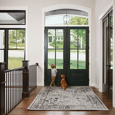 Residential Entry Doors | Andersen Windows Entry Door Styles, Anderson Doors, Double Front Entry Doors, Double Door Entrance, Double Doors Exterior, Front Door Styles, Steel Front Door, Entryway Design, Houses Interior