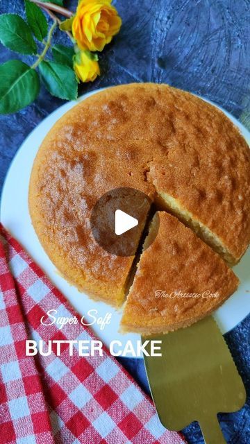 𝚃𝚑𝚎 𝙰𝚛𝚝𝚒𝚜𝚝𝚒𝚌 𝙲𝚘𝚘𝚔 ! on Instagram: "A Super Soft Butter Cake Recipe that keeps the sponge tender and moist for days. Finer Even crumb and enhanced tenderness due to the buttermilk, this recipe is surely a keeper with basic ingredients easily available at home, no cake flour yet so tender!

The Full Recipe Video Link 🔗 in my Instagram Highlights @theartisticcook under CAKES 🍰💫

INGREDIENTS
100 gms Butter, unsalted room temperature 
1/2 Cup | 100 gms whole sugar, powdered 
3 Eggs
1 Tsp Vanilla Essence 
105gm | 3/4 Cup plus 2 Tbsp All Purpose Flour
2 Tbsp | 20gms Cornflour/Cornstarch (the white fine starchy powder not the yellow one)
1 Tsp | 5 gm baking powder
1/4 Tsp Salt 
3 Tbsp Milk, full fat
1 Tsp Vinegar/Lime juice

🍰 Add Vinegar/Lime juice to warm milk to make buttermi How To Make Buttermilk, Butter Cake Recipe, Festive Cookies, 3 Eggs, Vanilla Essence, Instagram Highlights, Butter Cake, Warm Milk, Recipe Video