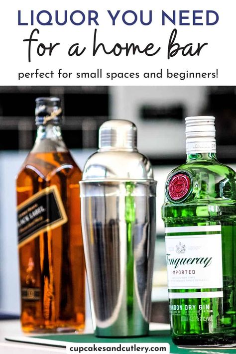 Stock Home Bar, Best Liquors For Home Bar, Home Bar Liquor List, Basic Liquor List, Top Shelf Liquor List, What To Stock In Your Home Bar, Bar Essentials Liquor, Basic Home Bar Essentials, At Home Bar Essentials