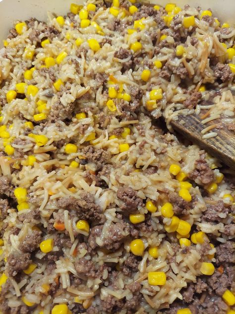 Beef Rice a Roni – Tnextrecipes Ground Beef Rice A Roni, Rice A Roni Casserole, Hamburger Rice A Roni Recipes, Rice Roni Recipes Ground Beef, Beef Rice A Roni Recipes, Rice A Roni Recipes, Beef A Roni, Recipes Using Rice, Rice A Roni