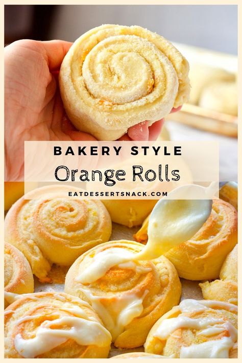 Best Homemade Orange Rolls - Eat Dessert Snack Homemade Orange Rolls, Orange Rolls Recipe, Orange Cream Cheese Icing, Orange Roll, Fluffy Rolls, Orange Sweet Rolls, Ranch Casserole, Orange Cream Cheese, Sweet Roll Recipe