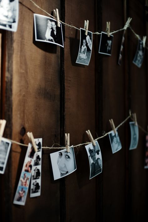 clothesline photos Photo Clothesline, Diy Charm, Diy Charms, Photo Displays, Wedding Bells, Marry Me, Future Wedding, Old And New, Diy Wedding