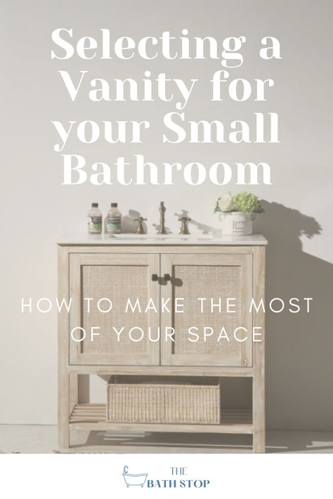 Looking to transform your small bathroom? Discover how to choose the perfect vanity with our Check out the latest blog post! We cover essential tips on selecting between freestanding and floating vanities, drawers versus doors, and single versus double sink options. Plus, get style and size recommendations to maximize your space. Whether you're into modern or traditional designs, find the right vanity for your small bathroom remodel. Check it out for practical advice and stylish solutions! What Size Vanity For Small Bathroom, Vanity Makeover, Small Bathroom Organization, Small Bathroom Vanities, Small Bath, Floating Vanity, Double Sink, Single Sink, Small Bathroom Remodel