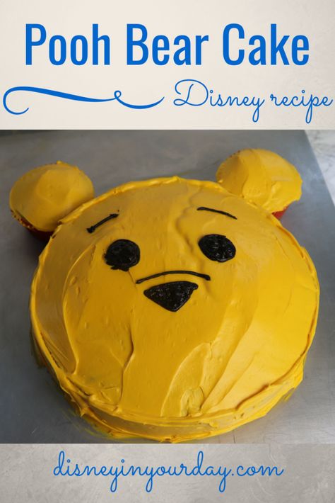 Make a Winnie the Pooh cake - Disney in your Day Winnie The Pooh Birthday Party, Pooh Birthday Party, Pooh Cake, Winnie The Pooh Cake, Winnie The Pooh Themes, Pooh Birthday, Winnie The Pooh Birthday, Disney Cakes, Bear Birthday