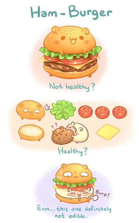 Kawaii Burger Drawing, Cute Food Art Drawing Illustrations, Kawaii Burger, Burger Drawing, Cute Burger, 귀여운 음식 그림, Arte Do Kawaii, Foodie Art, Food Artwork