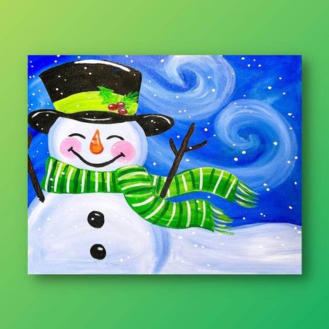 Watercolor Snowmen, Mixing Primary Colors, Snow Weather, Christmas Paintings On Canvas, Adult Coloring Designs, Watercolor Paintings For Beginners, Christmas Painting, Christmas Card Art, Snowman Painting