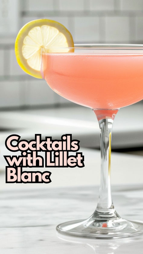 Cocktails with Lillet Blanc Lillet Cocktail Drinks, Lillet Blanc Cocktails, Rose Lemonade, Gin Cocktails, Mixology, Cocktail Drinks, Lemonade, Cocktail Recipes, Gin