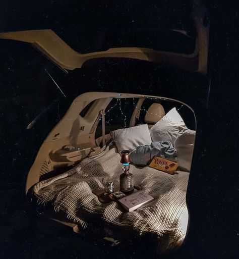 Car Sleeping Aesthetic, Sleeping In Your Car Aesthetic, Camping In Car Aesthetic, Sleep In Car Aesthetic, Sleeping In The Car Aesthetic, Date In Car, Beach Read Aesthetic, Sleeping In A Car, Sleeping In Car