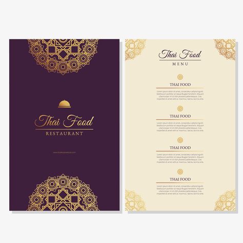 Thai food restaurant menu template Thai Restaurant Menu, Thai Food Restaurant, Thai Food Menu, Coffee Menu Design, Thai Menu, Free Menu Templates, Hotel Menu, Seafood Menu, Asian Restaurant