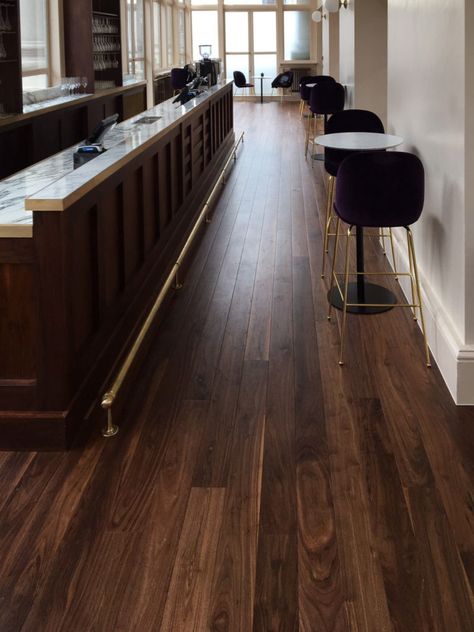 Opera House, American Black Walnut | Wood Flooring Project Walnut Flooring Kitchen, Walnut Wood Flooring, Black Walnut Flooring, Walnut Flooring, Walnut Wood Floors, 90s House, Luxury Floor, Tiles Kitchen, Walnut Floors