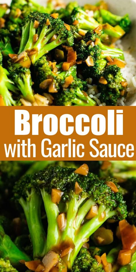 Garlic Stir Fry Sauce, Brócoli Recipes, Chinese Broccoli Recipe, Sticky White Rice, Garlic Stir Fry, Broccoli With Garlic Sauce, Sauce For Broccoli, Asian Broccoli, Broccoli With Garlic