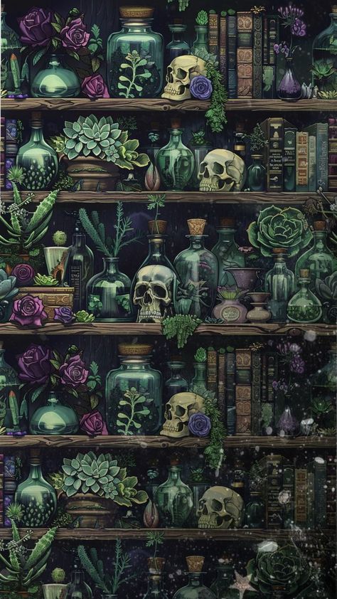 idek what this is i just thought it looked pretty Painterly Style, Halloween Apothecary, Green Cups, Skull Bones, Wicked Ways, Plants Green, Dark Home Decor, Autumn Quotes, Cool Wallpapers Art