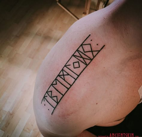 Viking Wrist Tattoo, Viking Arm Band Tattoos For Men, Rune Tattoo Men, Wrist Band Tattoos, Roman Numeral Tattoo Font, Icelandic Tattoo, Rune Tattoos, Nordic Tattoos, Viking Rune Tattoo