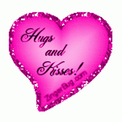 Love You Hugs And Kisses Sticker - Love You Hugs And Kisses Heart - Discover & Share GIFs Hugs And Kisses Images, Heart Hugs, Hugs And Kisses Quotes, Hug Quotes, Kiss Pink, Heart Glitter, I Love You Gif, Love Heart Images, Love You Gif