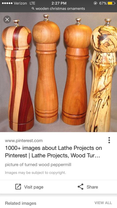 Wood Lathe Projects, Wood Turning Ideas, Woodturning Projects, Small Wood Crafts, Turning Wood, Woodturning Ideas, Woodworking Lathe, Wood Turning Lathe, Salt And Pepper Mills