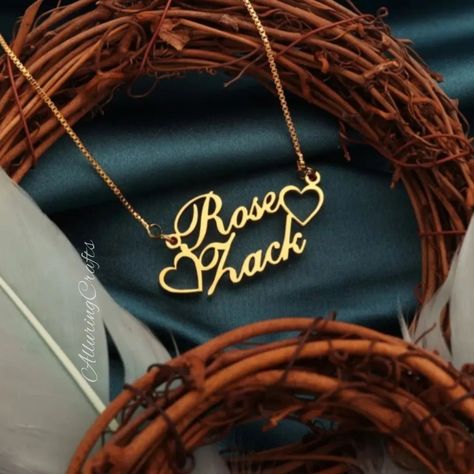 Customized name pendants, a stylish way to wear your identity!!🎉💕 #customisednamelockets#couplelove#viralpost #explorepage#fypage#fypシ#supportsmallbusiness Name Locket, Couple Name, Locket, How To Wear, Pins, Quick Saves