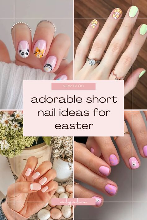 This post has 25 ultra-cute and fun Short Easter Nail Ideas! From Bunnies to eggs, you’ll find the perfect inspiration for your next holiday manicure! Easter Biab Nails, Short Nails Holiday, Easter Nail Ideas, Holiday Manicure, Spring Nail Polish, Easter Nail, Spring Is In The Air, Spring Pastels, Bunny Designs