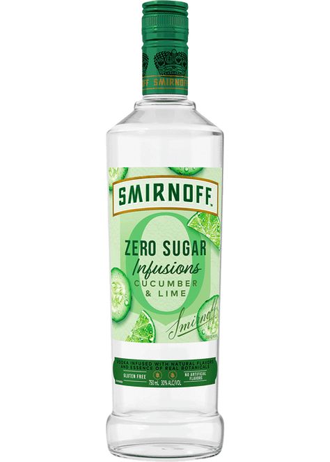 Smirnoff Zero Sugar Infusions Cucumber & Lime Vodka Smirnoff Flavors, Summer Drinks Alcohol Recipes, Kosher Food, Summer Drinks Alcohol, Infused Vodka, Kosher Recipes, Flavored Vodka, Food Production, Videos Cooking