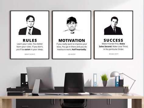 Excited to share the latest addition to my #etsy shop: The Office TV Show Quotes Print Set, 3 Piece Wall Art, The Office Posters, Funny Gift For Office Fans, Michael Scott Dwight Schrute Quote Office Quotes Wall, Posters Funny, Office Posters, Office Quotes Funny, Show Quotes, Custom Laundry Room, The Office Tv Show, The Office Show, Office Tv Show