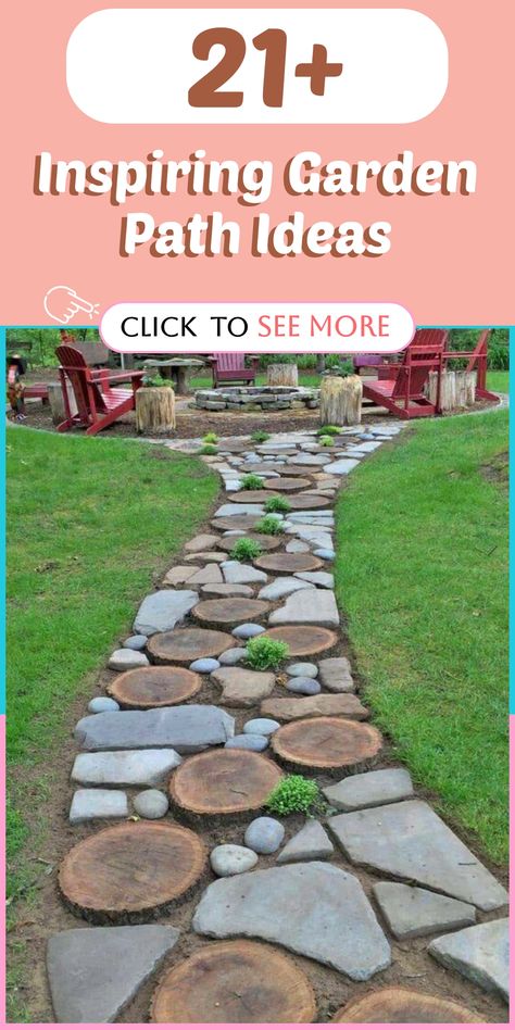 Discover a world of enchanting garden path ideas that will lead you through an oasis of natural beauty. With designs ranging from meandering pathways beckoning exploration to simplistic walkways radiating elegance, the options are limitless for elevating your outdoor haven. Let your garden paths embody your distinct style and serve as a wellspring of inspiration for all who venture upon them. Reclaimed Brick Garden, Vibrant Flower Arrangements, Japanese Garden Plants, Wine Bottle Garden, Garden Path Ideas, Slate Garden, Landscaping Rock, Stone Garden Paths, Pebble Garden