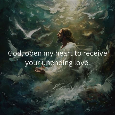 "God, open my heart to receive your unending love. ❤️ #DivineLove" Open My Heart, Unending Love, Daily Devotions, Daily Devotional, My Heart, Spirituality, Bible, Jesus, Quick Saves