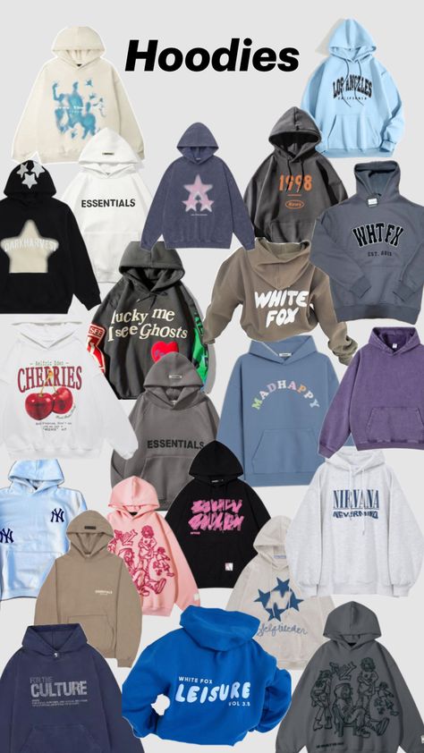 #hoodies #jumpers #fyp #whitefox #essentials #nirvana #hoodies4life #f4f #l4l Essentials Hoodie, Nirvana, Outfit Ideas