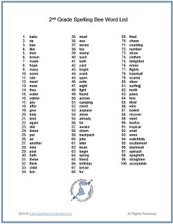 This 2nd grade spelling bee word list contains 100 words that your students should know, either before or during their next competition! Free printable list available. Spell Bee Words Grade 2, Spell Bee Words For Grade 1, Spelling Words For 2nd Grade, Spell Bee Competition, Spelling Bee Word List, 3rd Grade Spelling Words, Spelling Bee Words, 2nd Grade Spelling Words, 3rd Grade Spelling