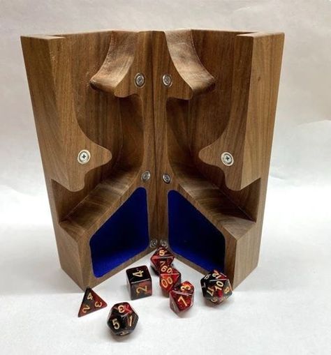 Dice Tower Diy, Pin Board Ideas, Dnd Diy, Wood Dice, Easy Art For Kids, Wooden Dice, Wood Games, Dice Tower, Cnc Projects