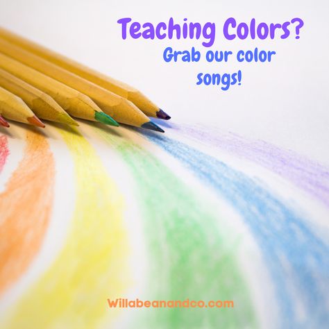 Are working on colors? We have a fun way to not only teach little ones their colors but how to spell the colors. Kids love to sing so download the songs and start today! https://willabeanandco.com/color-resources/ #learningcolors #colors #learningisfun #playmatters #willabeanandco Color Song, Sorting Colors, Color Songs, Teaching Colors, Song Download, Color Worksheets, Learning Colors, Free Learning, Start Today