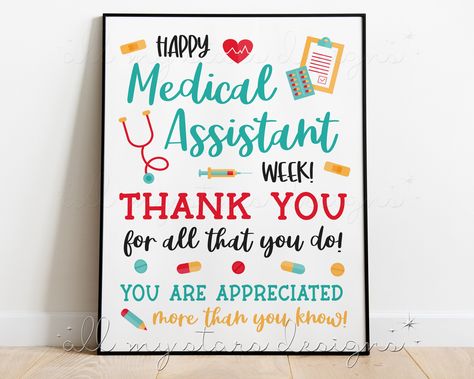 Medical Assistant Quotes Inspiration, Medical Assistant Week, Medical Assistant Quotes, Box Printable, Assistant Gifts, Medical Assistant, Star Designs, Banners Signs, Gift Tag