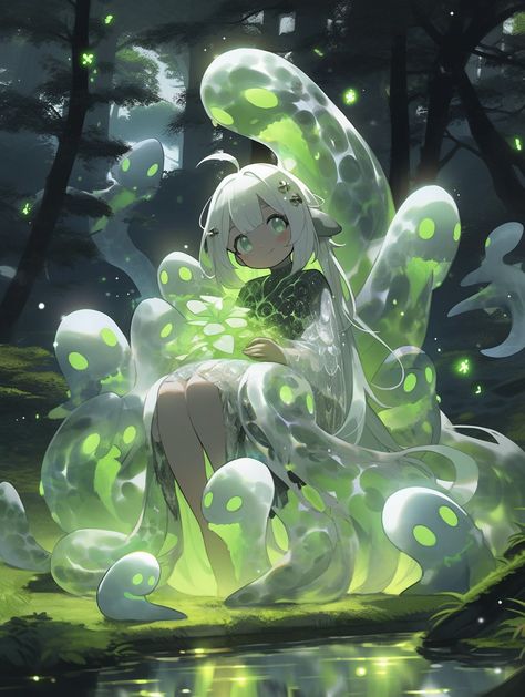 Slime Character Art, Slime Character, Slime Girl, Drawing Male Hair, Art Slime, Slimes Girl, Aesthetic Wallpaper Iphone, Monster Characters, Wallpapers Iphone