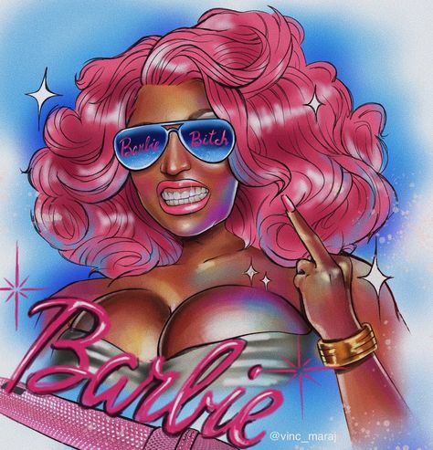 Vinc Maraj on X Nicki Minaj Graphic Design, Nicki Drawing, Barbie Album Cover, Nicki Minaj Tattoo Ideas, Nicki Minaj Tattoo, Nicki Minaj Painting, Nicki Minaj Art, Onika Burgers, Nicki Minaj Drawing