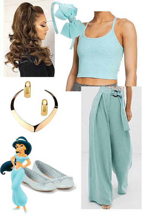 Modern Jasmine, Jasmine Outfit, Diy Halloween Costume, Modern Princess, Princess Jasmine, Disney Costumes, Outfit Maker, Outfit Shoplook, Disney Style