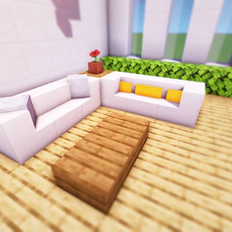 Minecraft Couch, Minecraft Modern, Easy Minecraft Houses, Diy Minecraft, Cool Minecraft Houses, Minecraft Room, Minecraft Furniture, Minecraft Plans, Minecraft Tips