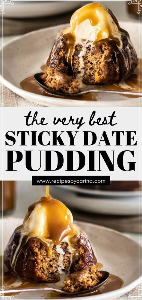 Sticky Date Pudding Recipe, Date Pudding Recipe, Sticky Date, Sticky Date Pudding, Date Pudding, Ultimate Chocolate Chip Cookie, Bean Ice Cream, Warm Desserts, Butterscotch Sauce