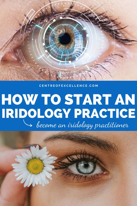 Use 'PIN70' for 70% off your first course! How To Start an Iridology Practice | Iridology Practitioner | Wanting to learn about iridology, what it is, why it's used and how to diagnose illness? Click for iridology eye charts, how to read irises, and more about holistic healing and health so you can start your own business and work from home. | Alternative Health Natural Treatments | Alternative Healing Methods | Centre of Excellence #iridology #holistic #health #altnerativehealth #healing Alternative Health Natural Treatments, Iridology Chart, Natural Healing Herbs, Healing Methods, Centre Of Excellence, Eye Facts, Homeopathy Remedies, Holistic Health Coach, Health Practices