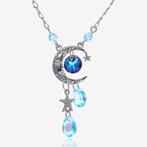 Today’s moon phase is: more bright, more blue, more brilliant! We’ve updated our moon earring and necklace set with fresh new vivid blue crystals 🩵💙🩵 Pleasant Dreams, Moon Earring, Celestial Crystal, Earring And Necklace Set, Dangle Necklace, Crescent Moon Pendant, Tiny Star, Dangle Necklaces, Moon Earrings