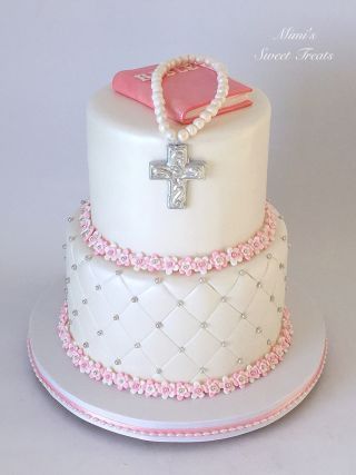 Communion Cakes For Girls Ideas, Baby First Cake, Dress Cakes, Boy Communion Cake, Christening Cake Girls, Baptism Cake Girl, Comunion Cake, Cakes For Girls, First Holy Communion Cake