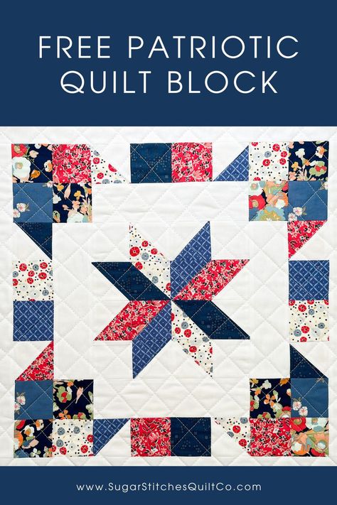 American Quilts Patterns, American Flag Quilt, Missouri Star Quilt Tutorials, Half Square Triangle Quilts Pattern, Quilt Blocks Easy, Quilted Pillows, Free Quilting Patterns, Flag Quilt, Quilts Of Valor