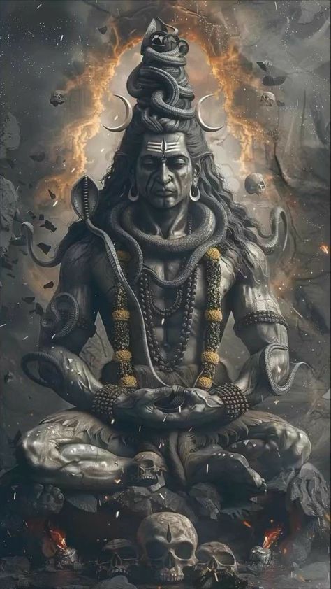 Bhairava God Art, Shiva Hd Wallpaper, Lord Shiva Hd, Kala Bhairava, Wallpaper For Ios, 4k Wallpaper For Iphone, Shiva Angry, Angry Lord Shiva, Ancient Demons